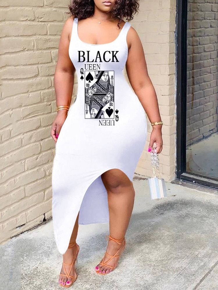 Ärmelloses Knöchellanges Sommer-pulloverkleid Mit U-ausschnitt Für Damen