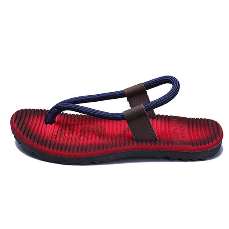 Herren Low-cut Upper Colour Block Elastische Zehentrenner