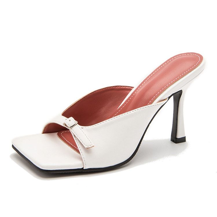 Schnalle Slip-on Zehenring Professionelle Damenhausschuhe