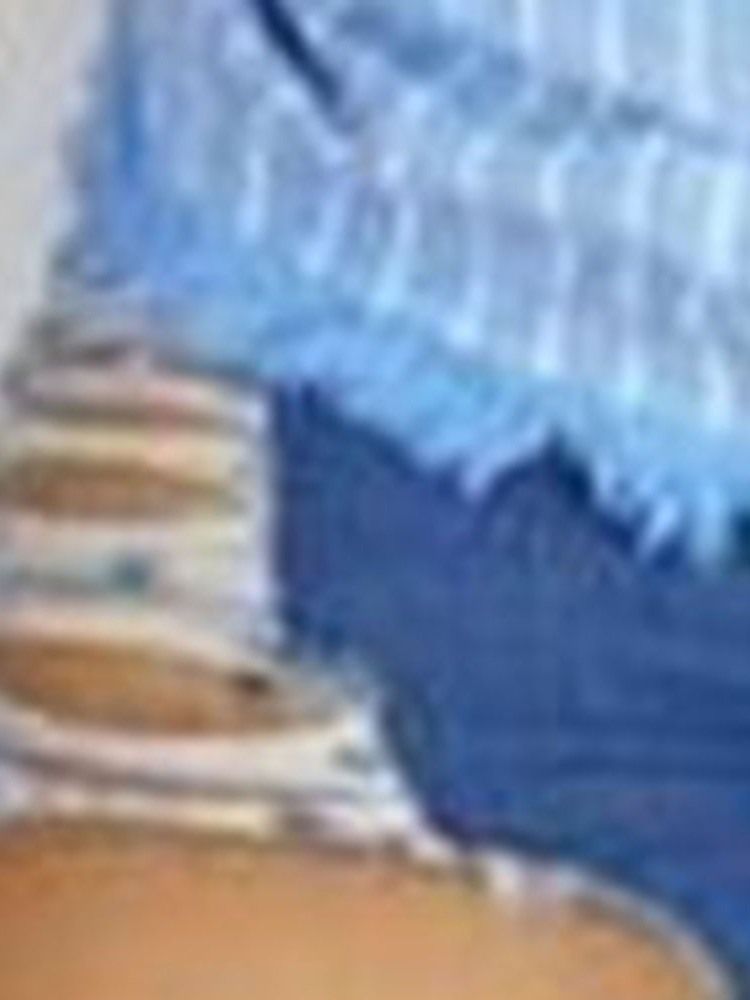 Damen-shorts Mit Schlichtem Loch Und Engem Reißverschluss