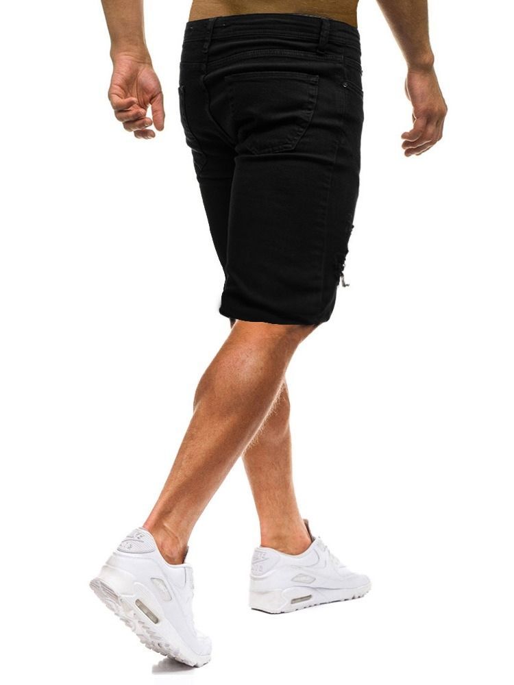 Lose Zipper Plain Freizeitshorts Für Herren