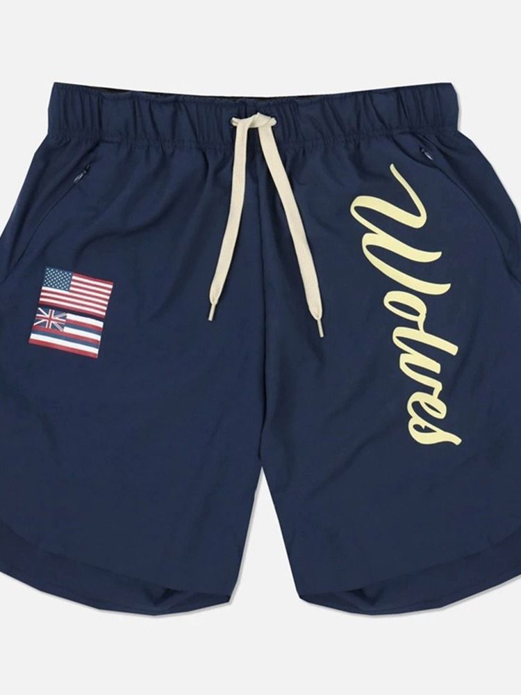 Schnüre Herren Shorts Mit Schnürung Und Schmaler Schnürung