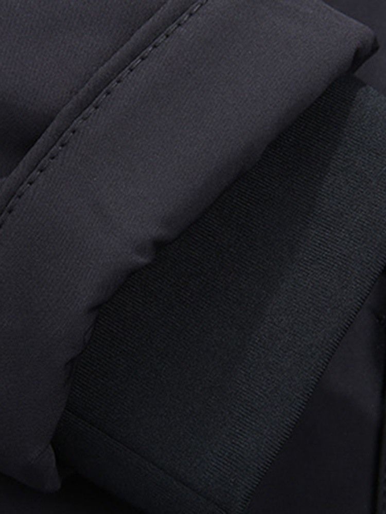 Daunenjacke Mit Kapuze In Farbblock-optik Für Herren