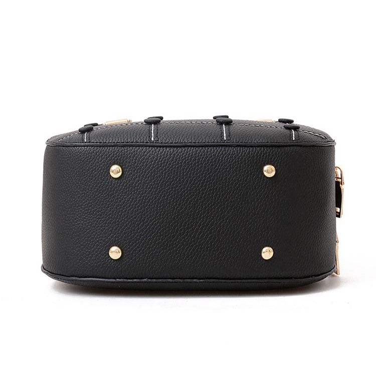 Casual Plaid Zipper Damen Sattel Handtasche