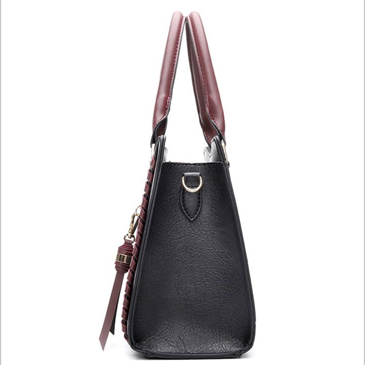 Karierte Handtasche Mit Pu-steppfutter