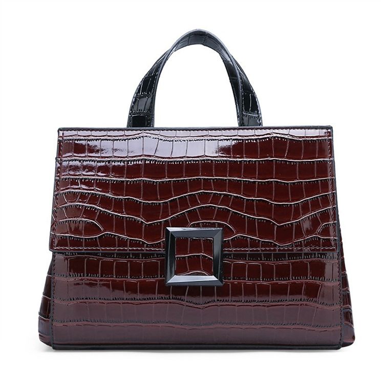 Pu Alligator Square Handtasche