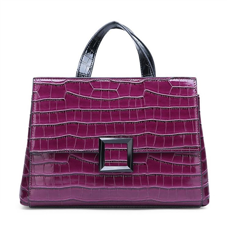 Pu Alligator Square Handtasche