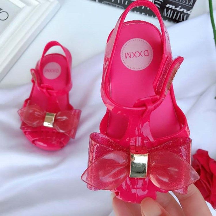 Pvc Bowknot Babyschuhe