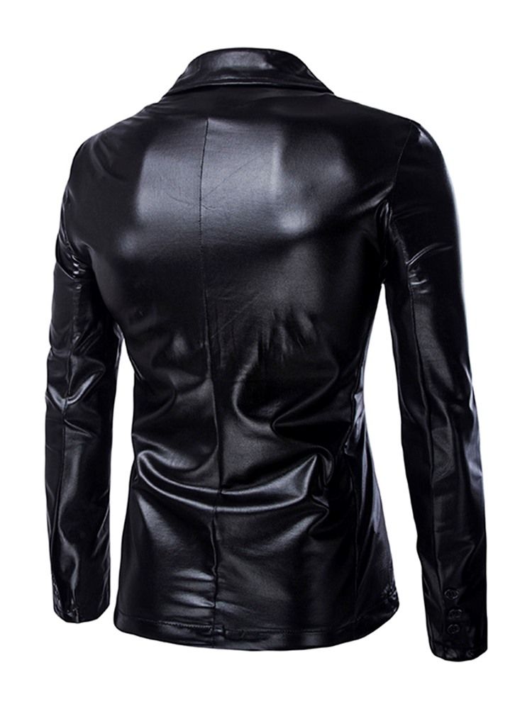 Einreihiger Herren-partyblazer In Metallic-optik Mit Kerbe Und Revers