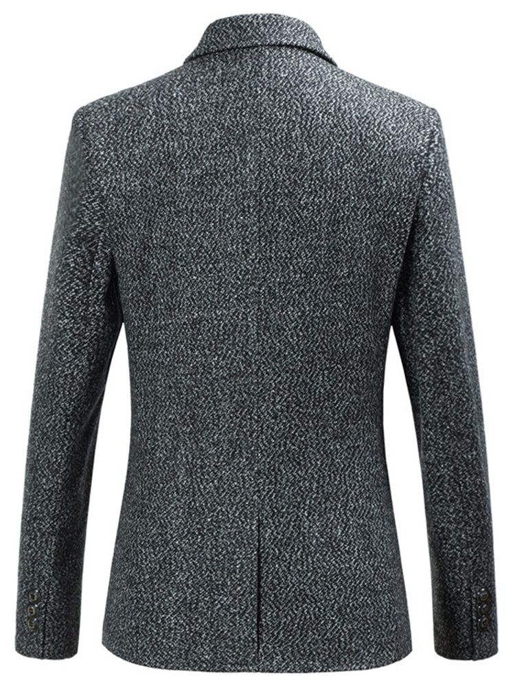 Knöpfe Gekerbte Revers Freizeit-blazer Für Herren