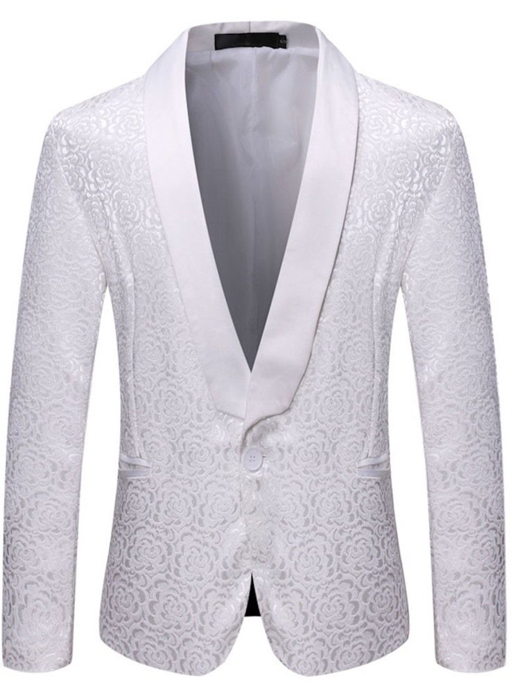 Lässiger Ein-knopf Slim Herren Freizeit-blazer