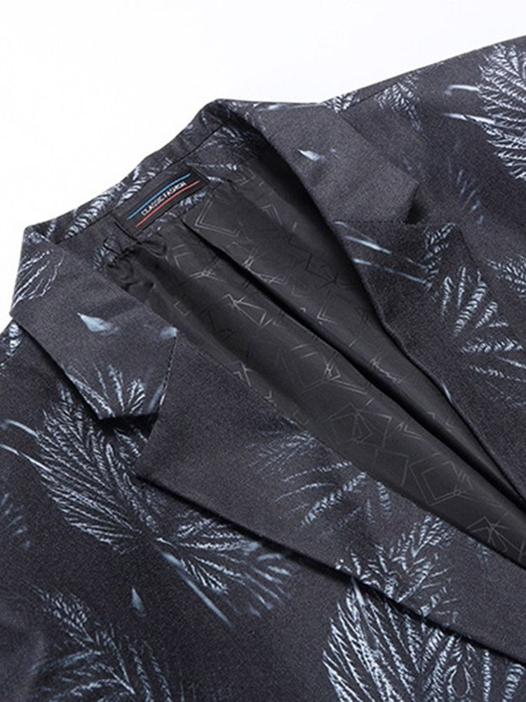 Schlanker Herren Blazer Mit Reversdruck