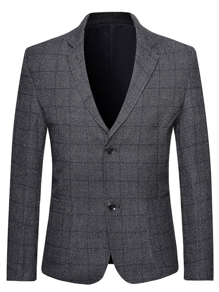 Schmaler Einreihiger Revers-blazer Für Herren