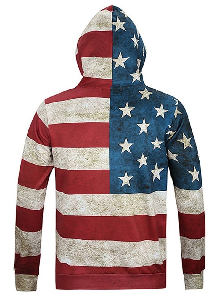 Pullover Color Block Print Herren Hoodies