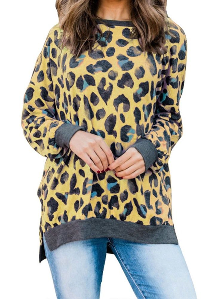 Regular Print Langarm Herbst Damen Hoodie Women