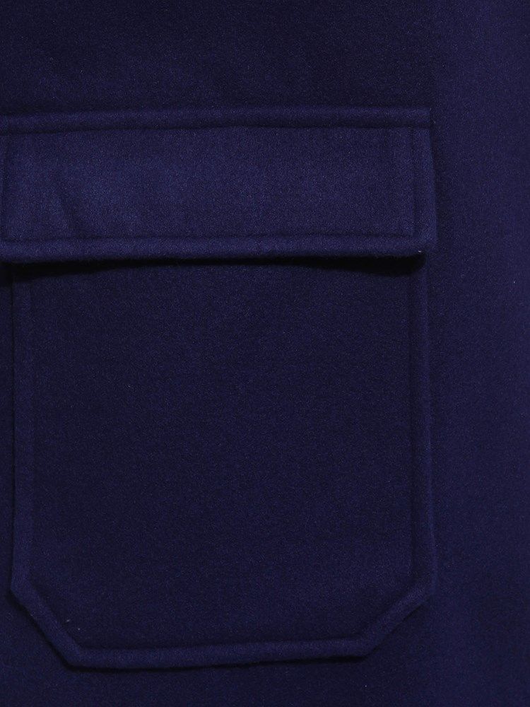 Damen-wintermantel Mit Einem Knopf Und Gerader Tasche