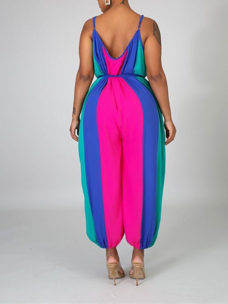 Bürodame Rückenfreier Gerader Damen Jumpsuit In Voller Länge