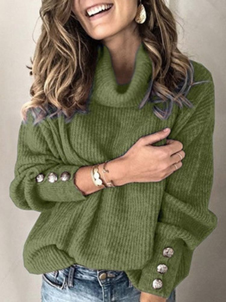 Normaler Patchwork Dünner Gerader Standard Damenpullover