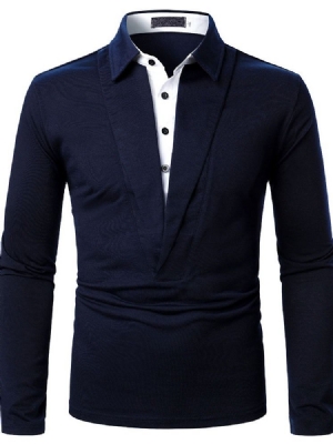 Herren-poloshirt Mit Knöpfen