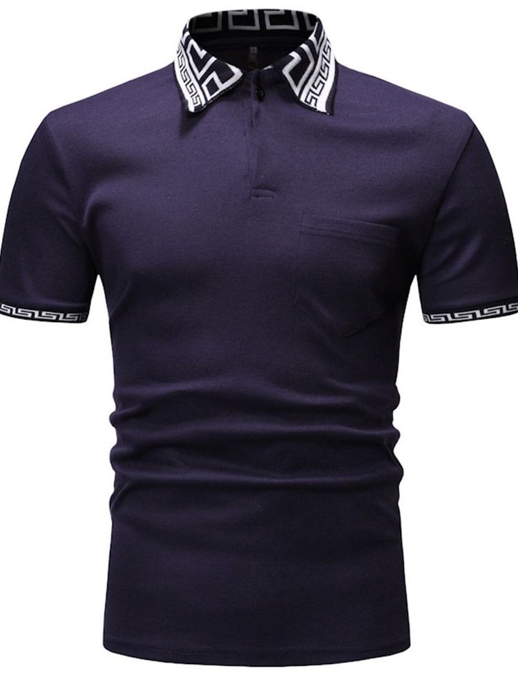 Lässiges Herren-poloshirt Mit Print