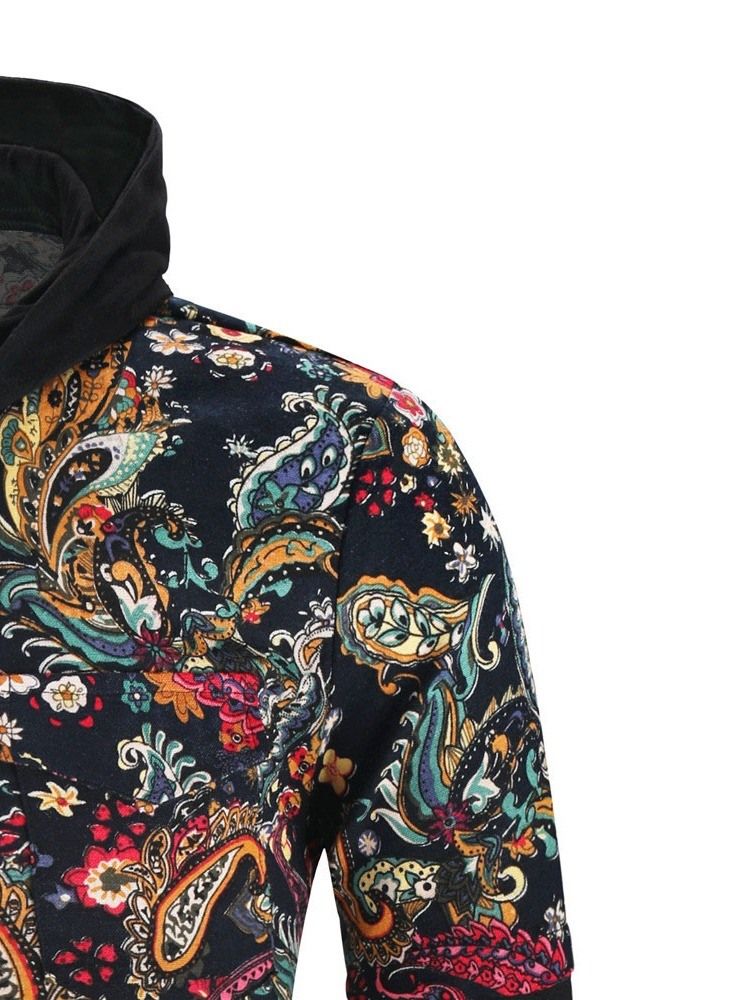 Lässiges Slim Fit Herrenhemd Mit Blumendruck
