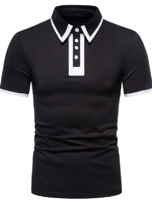 Revers Casual Button Herren Poloshirt