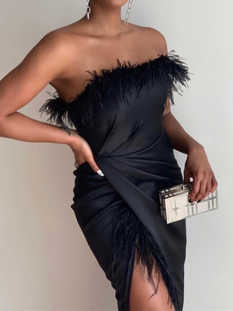 Bodenlanges Ärmelloses Modekleid Für Damen