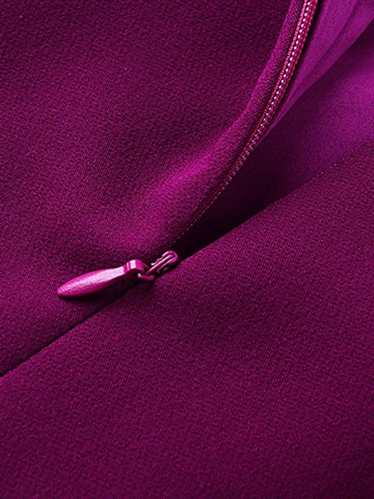 Damen Figurbetontes Kleid Mit Asymmetrischen Rüschen Im Meerjungfrau-stil
