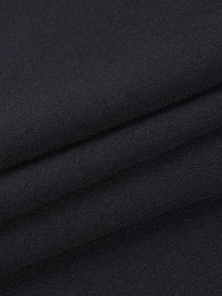 Damen Overknee Patchwork Ärmelloses Zipper Neckholder Kleid