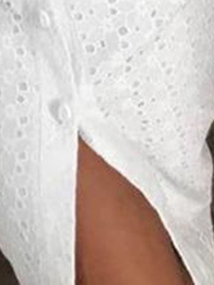 Damen Stringy Selvedge Flügelärmeln Wadenhohe Figurbetontes Kleid Zum Ausgehen